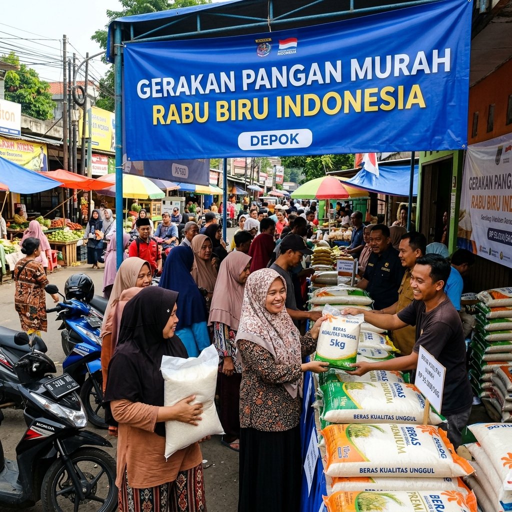 Gerakan Pangan Murah di Depok